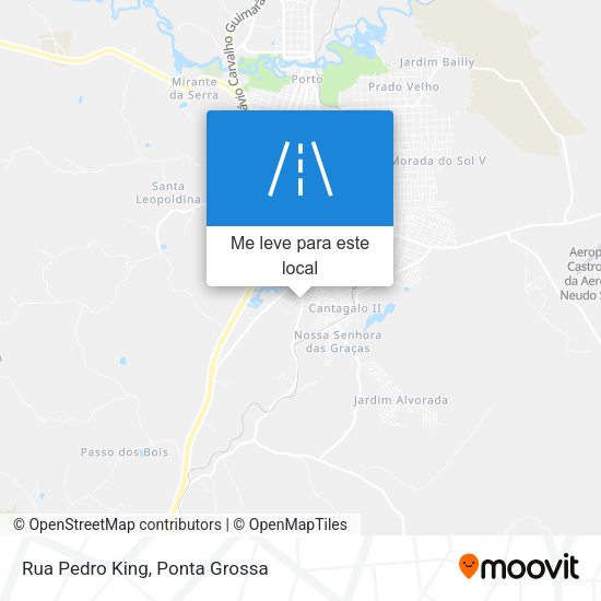 Rua Pedro King mapa
