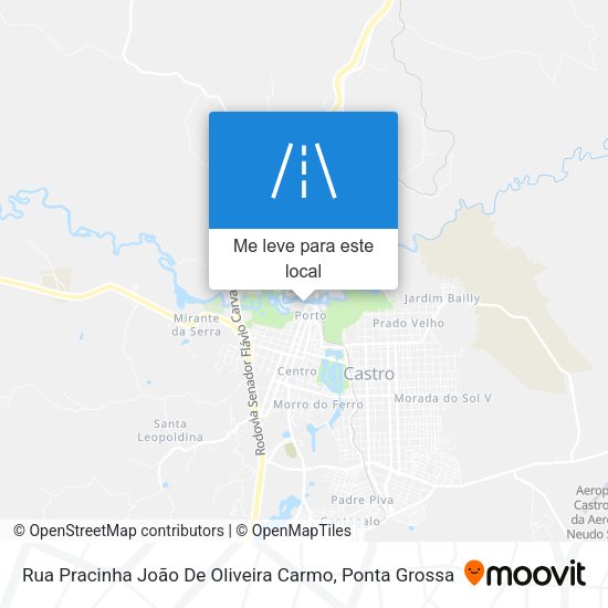 Rua Pracinha João De Oliveira Carmo mapa