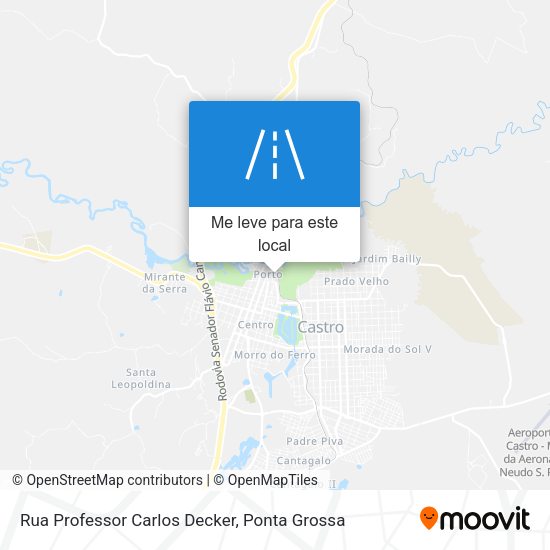 Rua Professor Carlos Decker mapa
