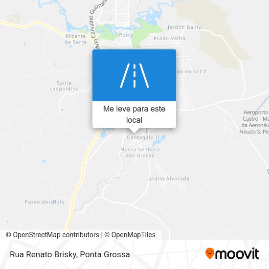 Rua Renato Brisky mapa