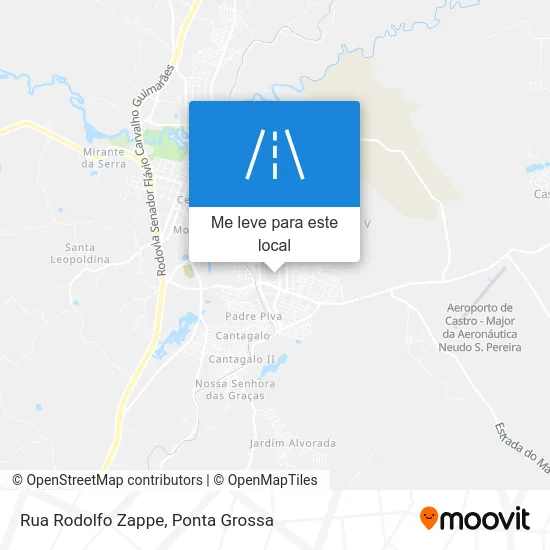 Rua Rodolfo Zappe mapa