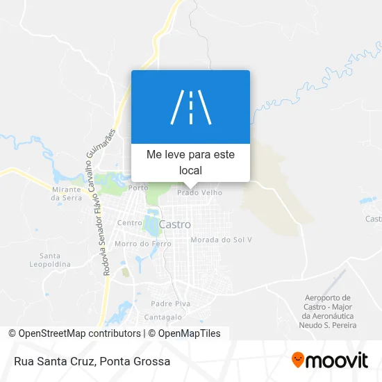 Rua Santa Cruz mapa