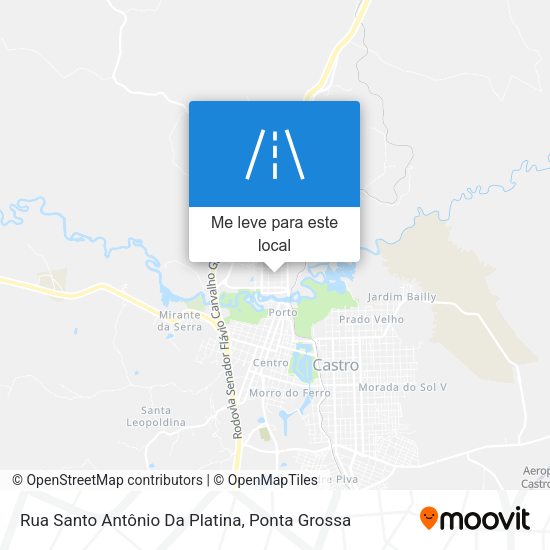 Rua Santo Antônio Da Platina mapa