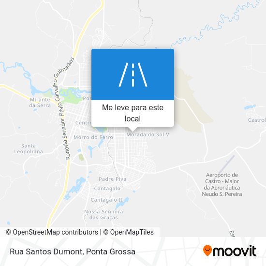 Rua Santos Dumont mapa