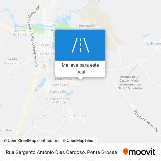 Rua Sargento Antônio Dias Cardoso mapa
