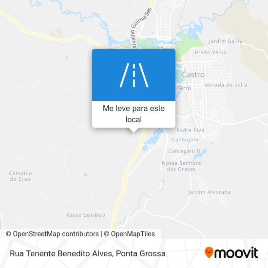 Rua Tenente Benedito Alves mapa