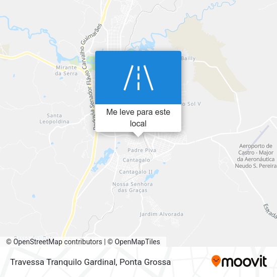 Travessa Tranquilo Gardinal mapa