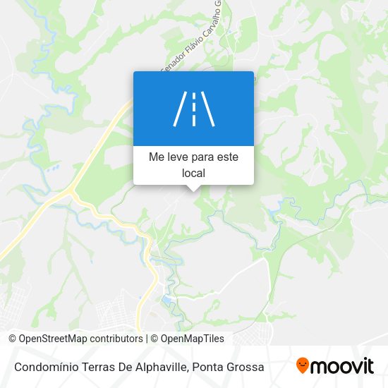 Condomínio Terras De Alphaville mapa
