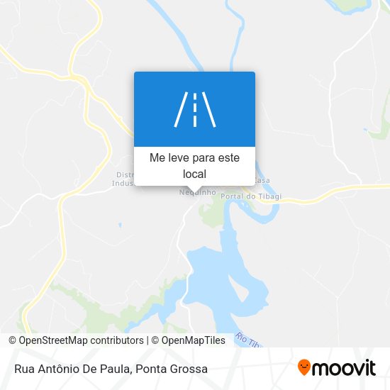 Rua Antônio De Paula mapa