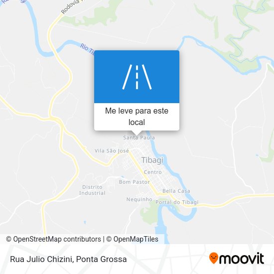 Rua Julio Chizini mapa