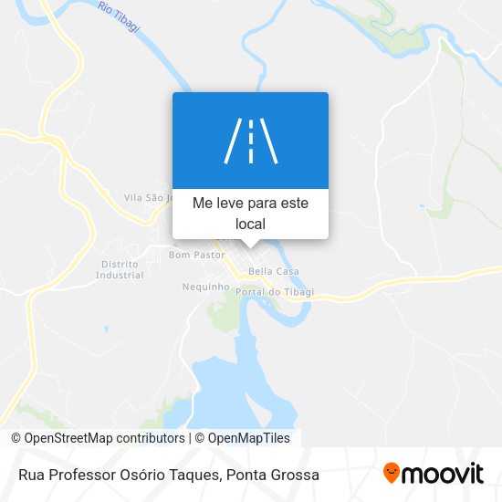 Rua Professor Osório Taques mapa