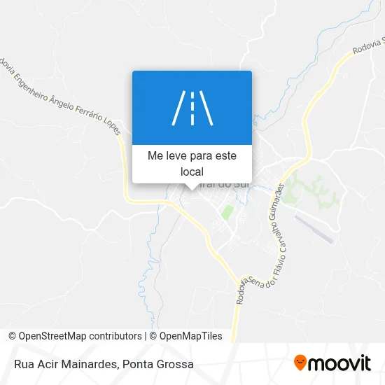 Rua Acir Mainardes mapa
