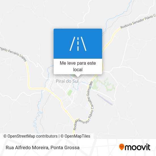 Rua Alfredo Moreira mapa