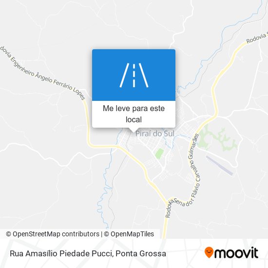 Rua Amasílio Piedade Pucci mapa