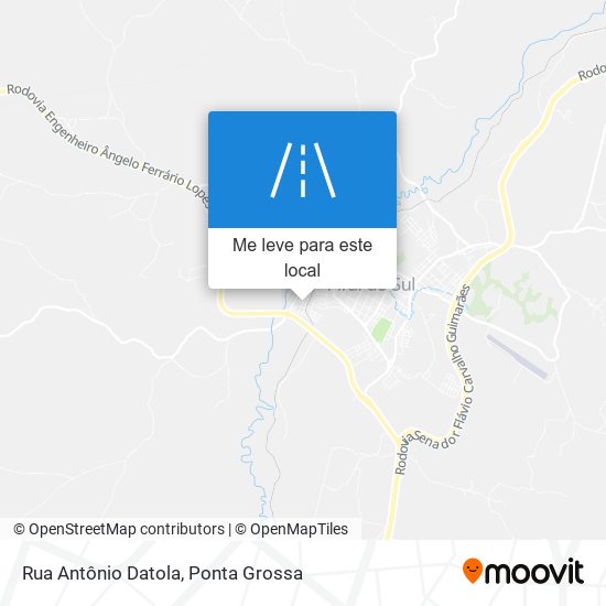 Rua Antônio Datola mapa