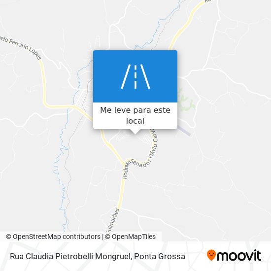 Rua Claudia Pietrobelli Mongruel mapa