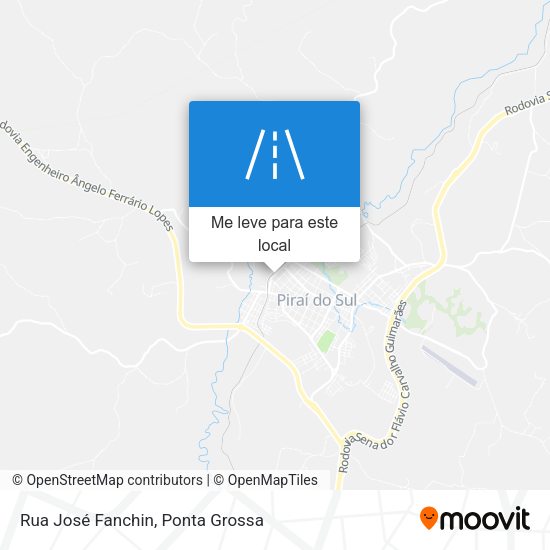 Rua José Fanchin mapa