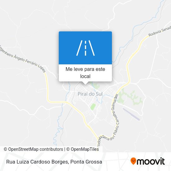 Rua Luiza Cardoso Borges mapa