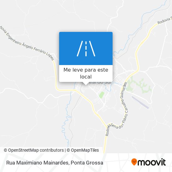 Rua Maximiano Mainardes mapa