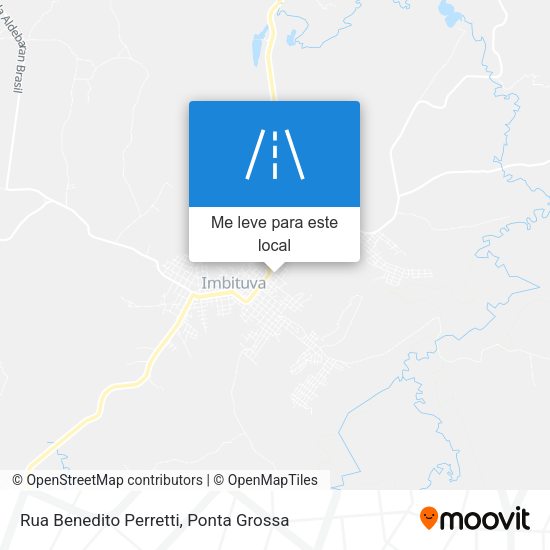 Rua Benedito Perretti mapa