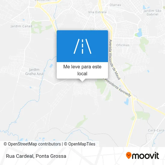 Rua Cardeal mapa