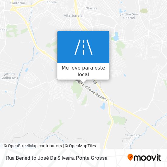 Rua Benedito José Da Silveira mapa