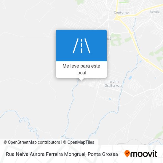 Rua Neiva Aurora Ferreira Mongruel mapa