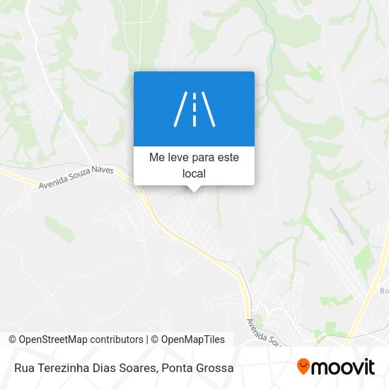 Rua Terezinha Dias Soares mapa