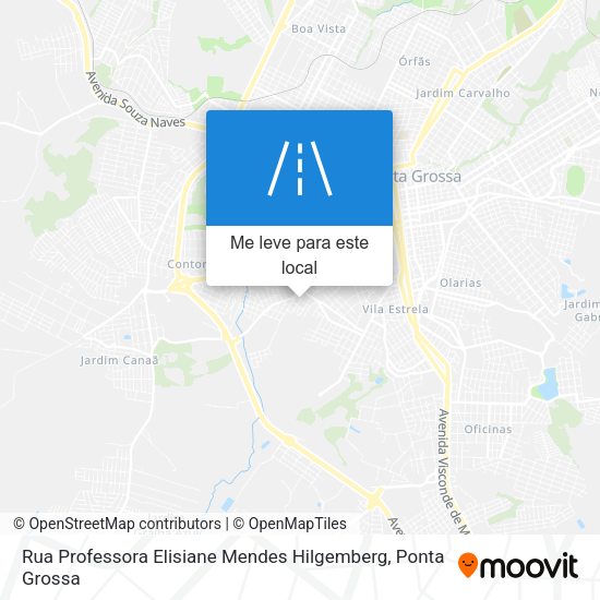 Rua Professora Elisiane Mendes Hilgemberg mapa