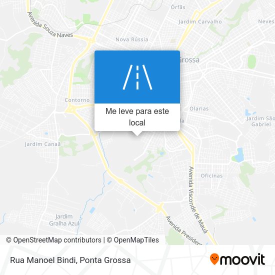 Rua Manoel Bindi mapa