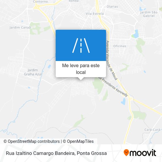 Rua Izaltino Camargo Bandeira mapa