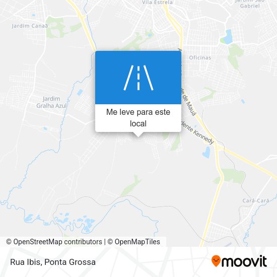 Rua Ibis mapa