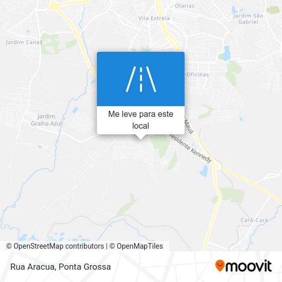 Rua Aracua mapa