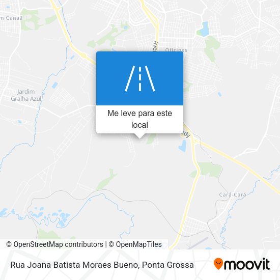 Rua Joana Batista Moraes Bueno mapa