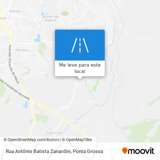 Rua Antônio Batista Zanardini mapa
