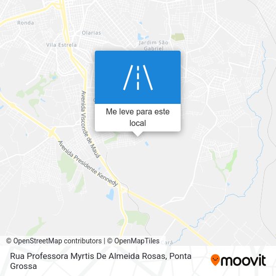 Rua Professora Myrtis De Almeida Rosas mapa