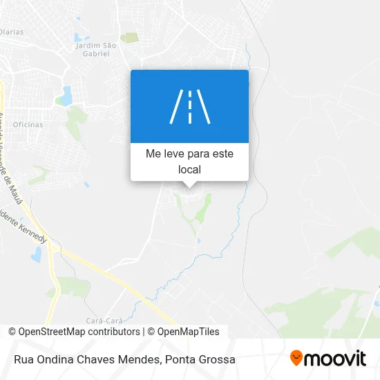 Rua Ondina Chaves Mendes mapa