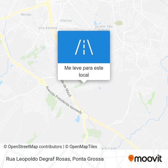 Rua Leopoldo Degraf Rosas mapa