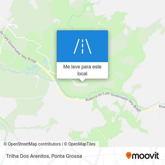 Trilha Dos Arenitos mapa