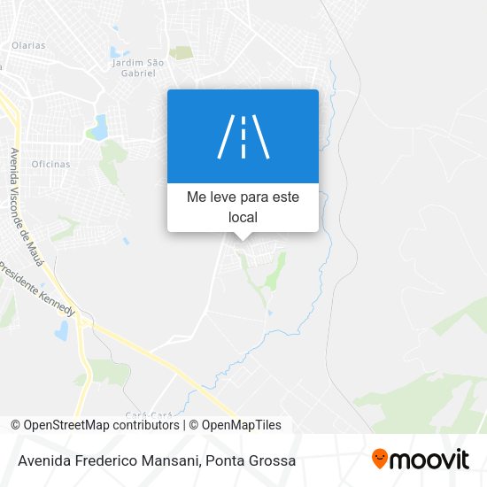 Avenida Frederico Mansani mapa
