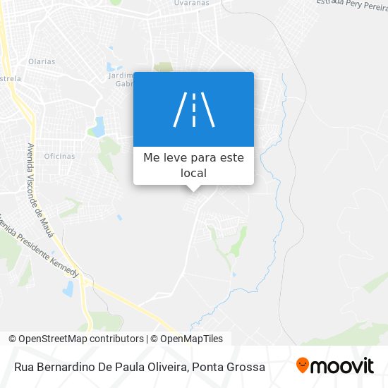 Rua Bernardino De Paula Oliveira mapa