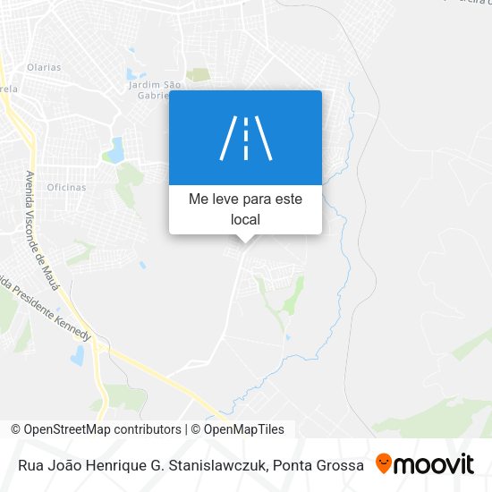 Rua João Henrique G. Stanislawczuk mapa