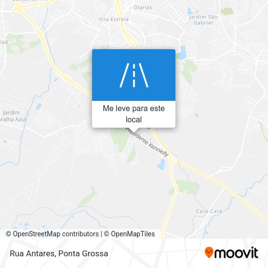 Rua Antares mapa