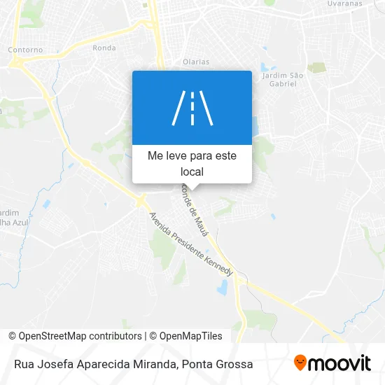 Rua Josefa Aparecida Miranda mapa
