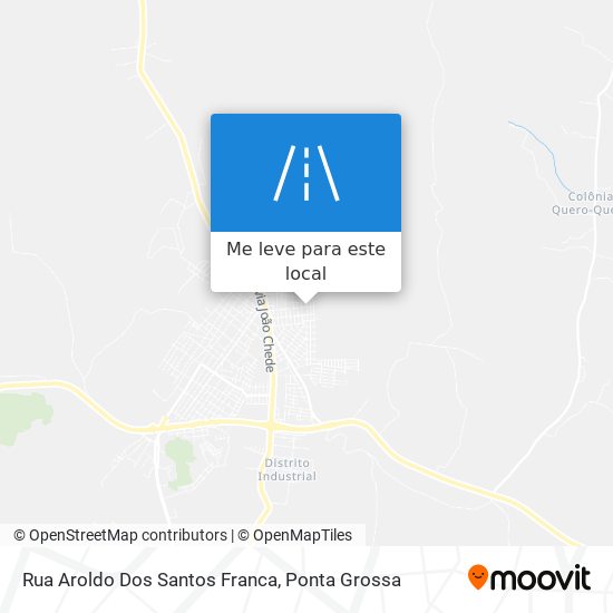 Rua Aroldo Dos Santos Franca mapa