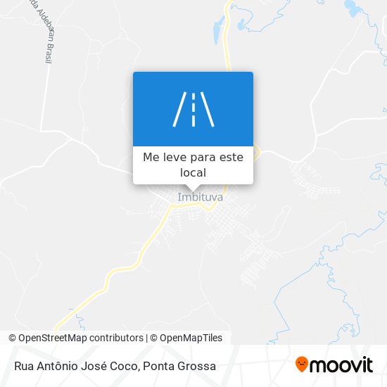 Rua Antônio José Coco mapa