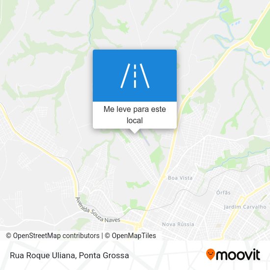 Rua Roque Uliana mapa