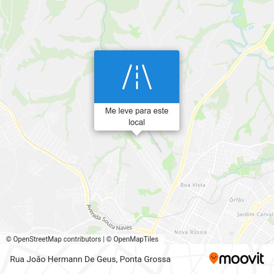 Rua João Hermann De Geus mapa