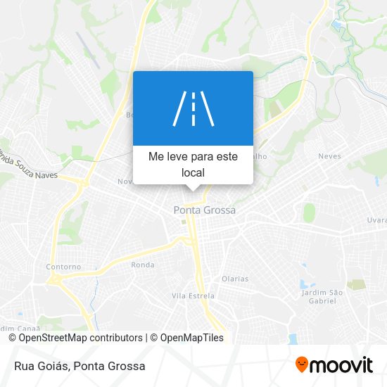 Rua Goiás mapa