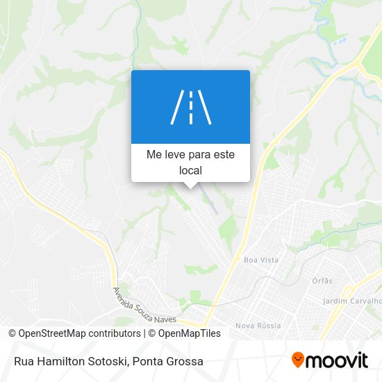 Rua Hamilton Sotoski mapa